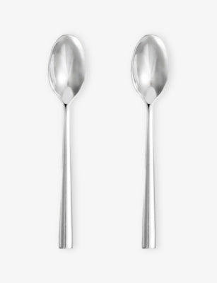 Wedgwood Lunar stainless steel teaspoons set of two, UK version