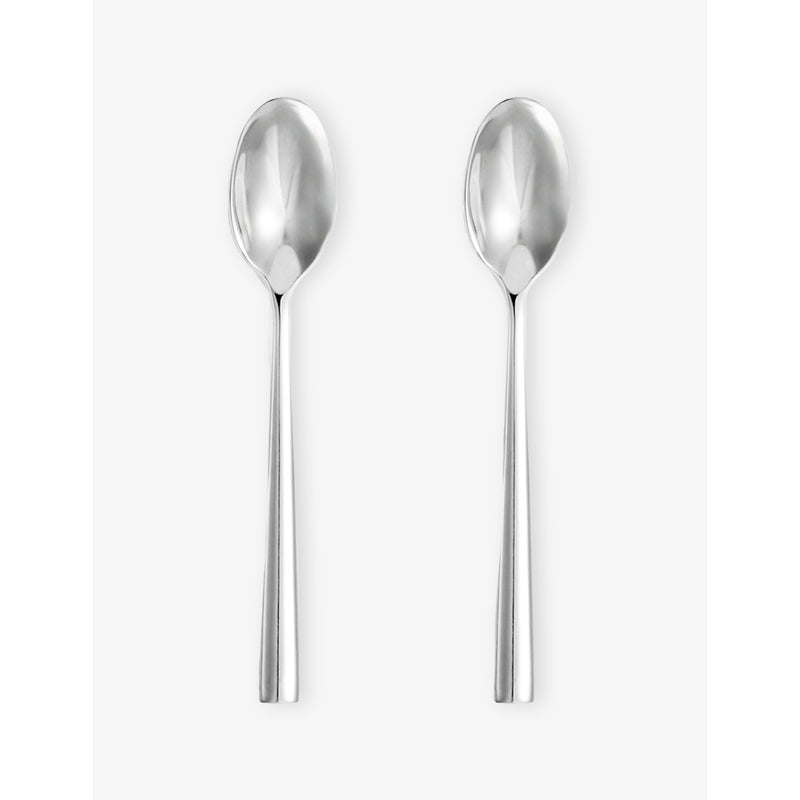 Wedgwood Lunar stainless steel teaspoons set of two, UK version