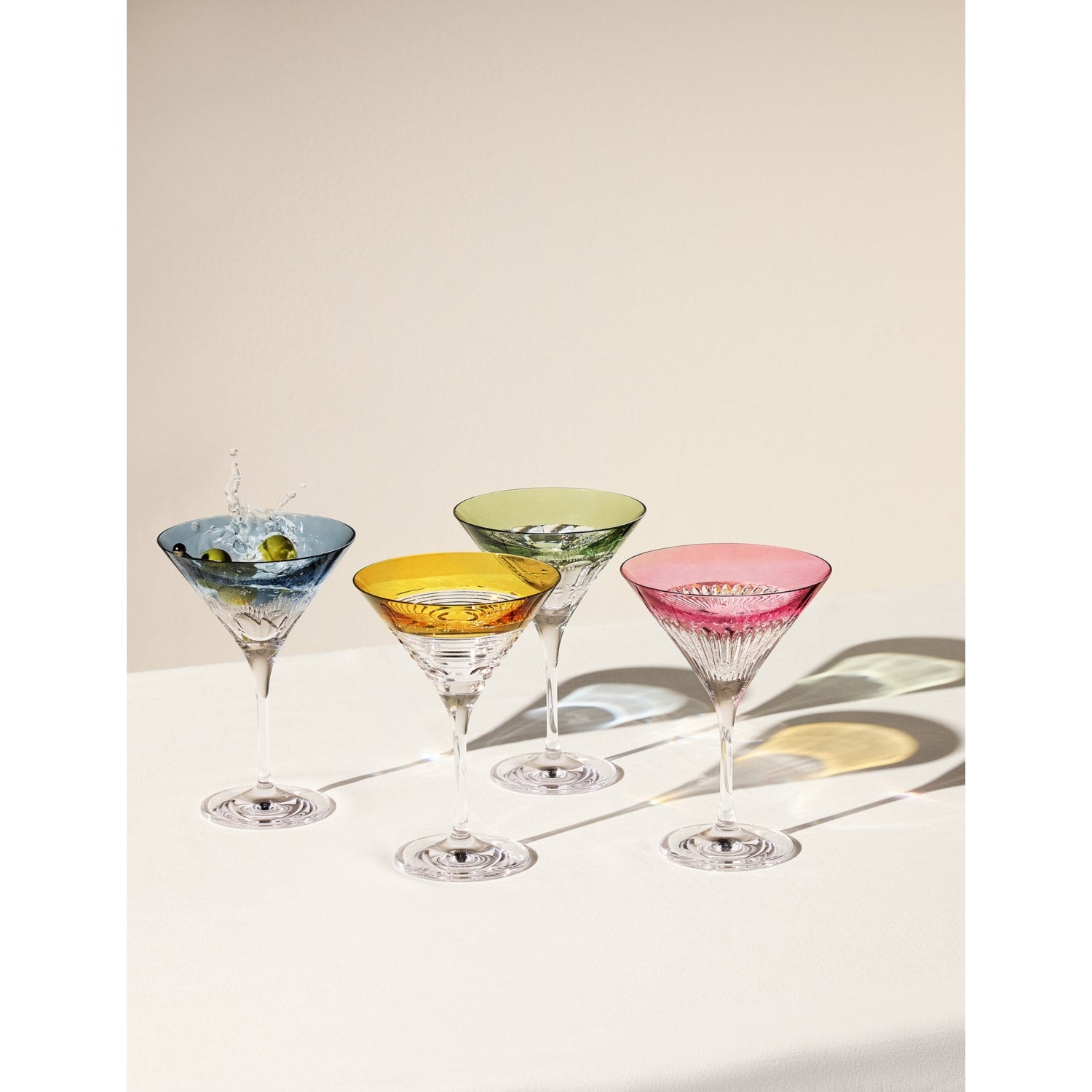 Waterford Mixology mixed crystal martini glasses 250ml set of four, UK version