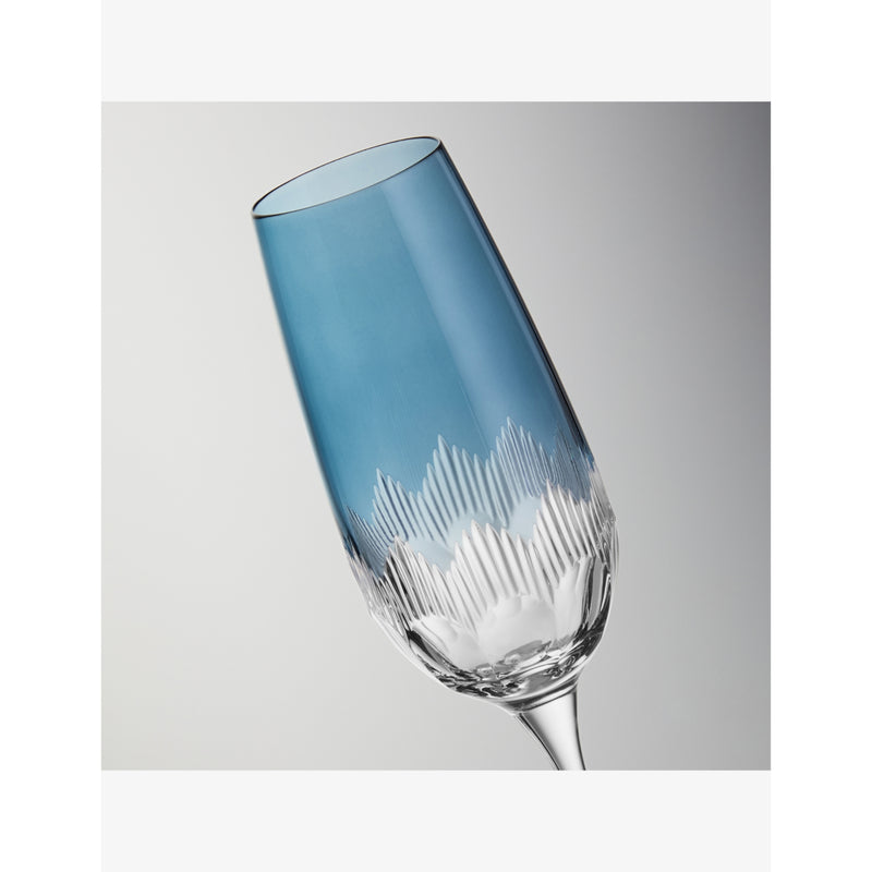 Waterford crystal flutes mixed designs set of four - British product
