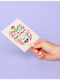 Omy assorted flower face stickers 85-pack, UK version