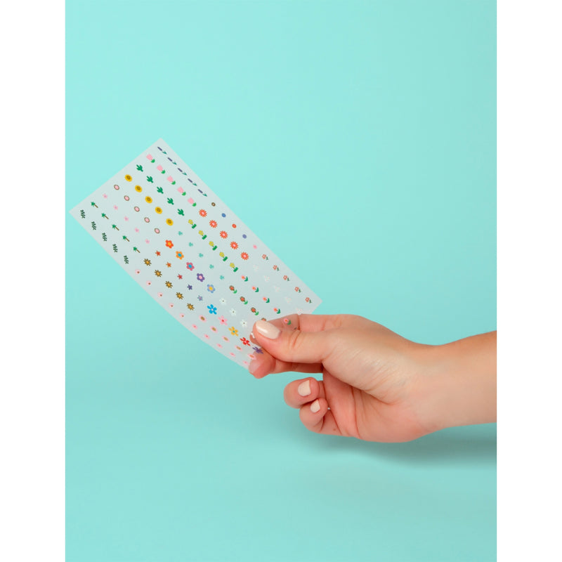 Omy flower nail art stickers 120-pack, imported from the UK