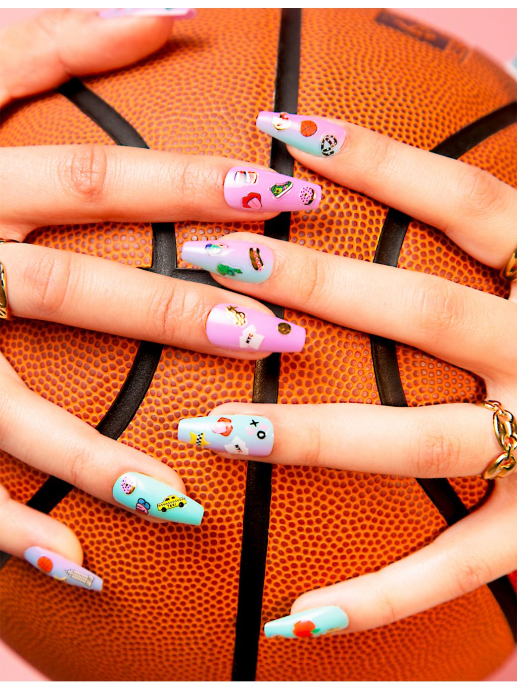 Omy nail stickers NYC theme pack of 120 (British brand)