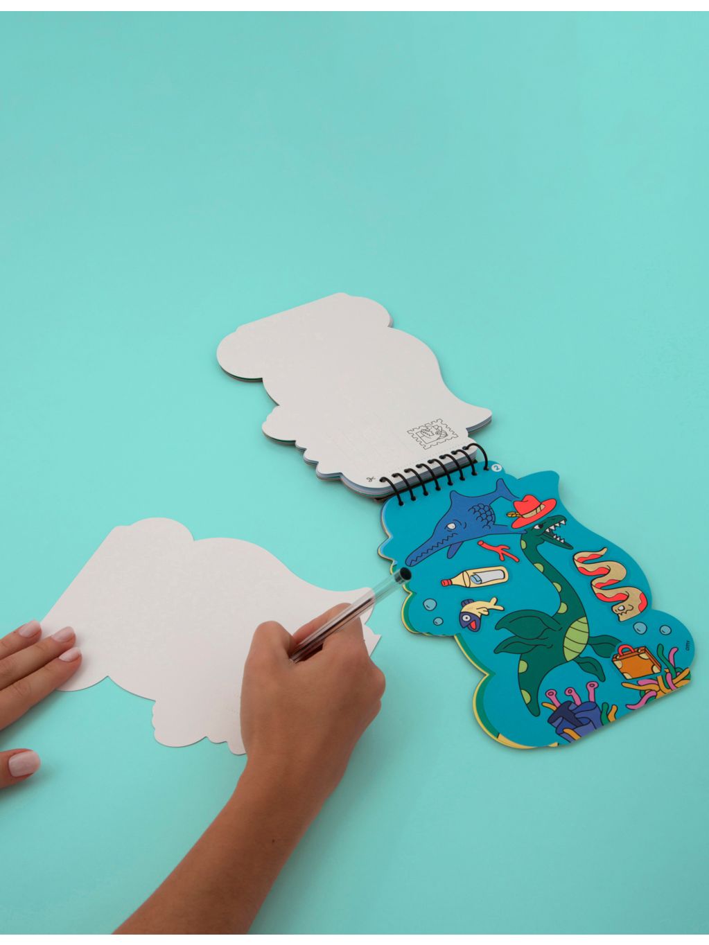 Omy dino sticker activity book with 75 stickers, UK version