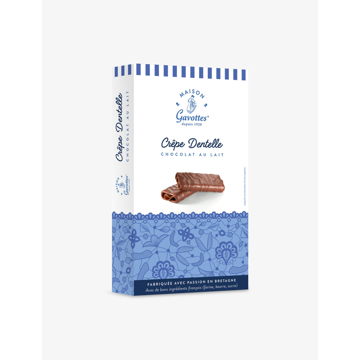Gavottes Crepe Dentelle milk chocolate 100g, UK version