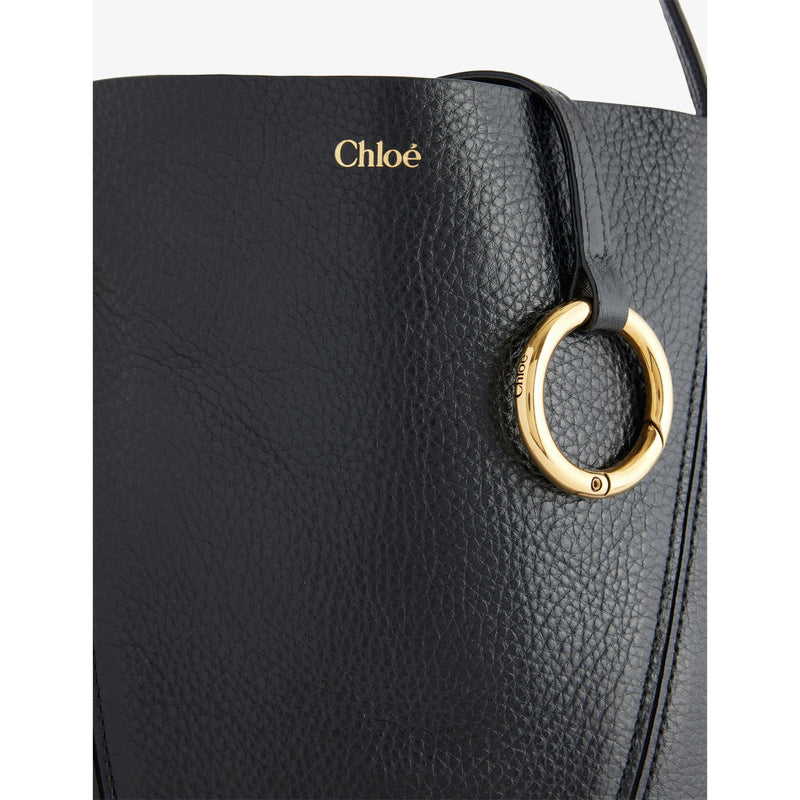 Chloe Spin Medium leather tote bag, imported from the UK