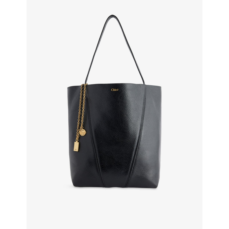 Chloe Spin Medium leather tote bag, imported from the UK