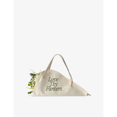 selfridges Sowvital Large Love Thy Flowers Cotton Flower Tote Bag- Buy online at McGrocer
