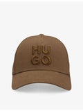 HUGO cotton baseball cap with logo embroidery, UK version