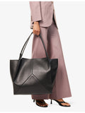 Victoria Beckham leather tote bag with grained calf finish - British product