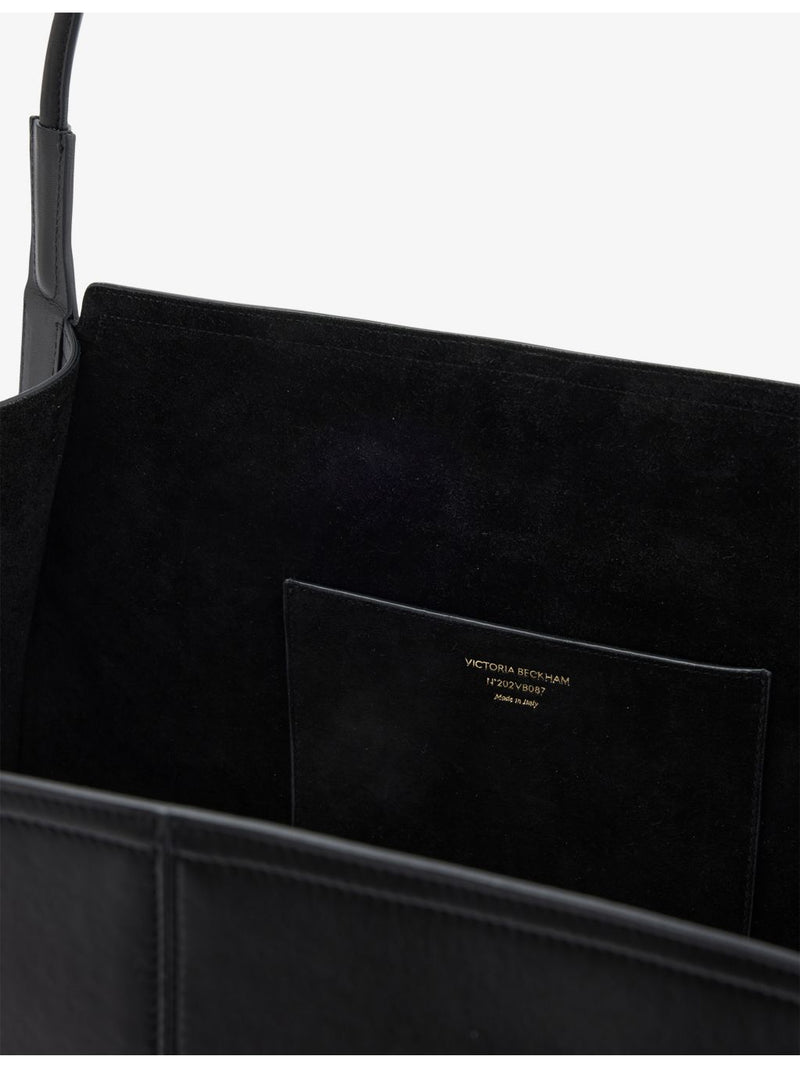 Victoria Beckham leather tote bag with grained calf finish - British product