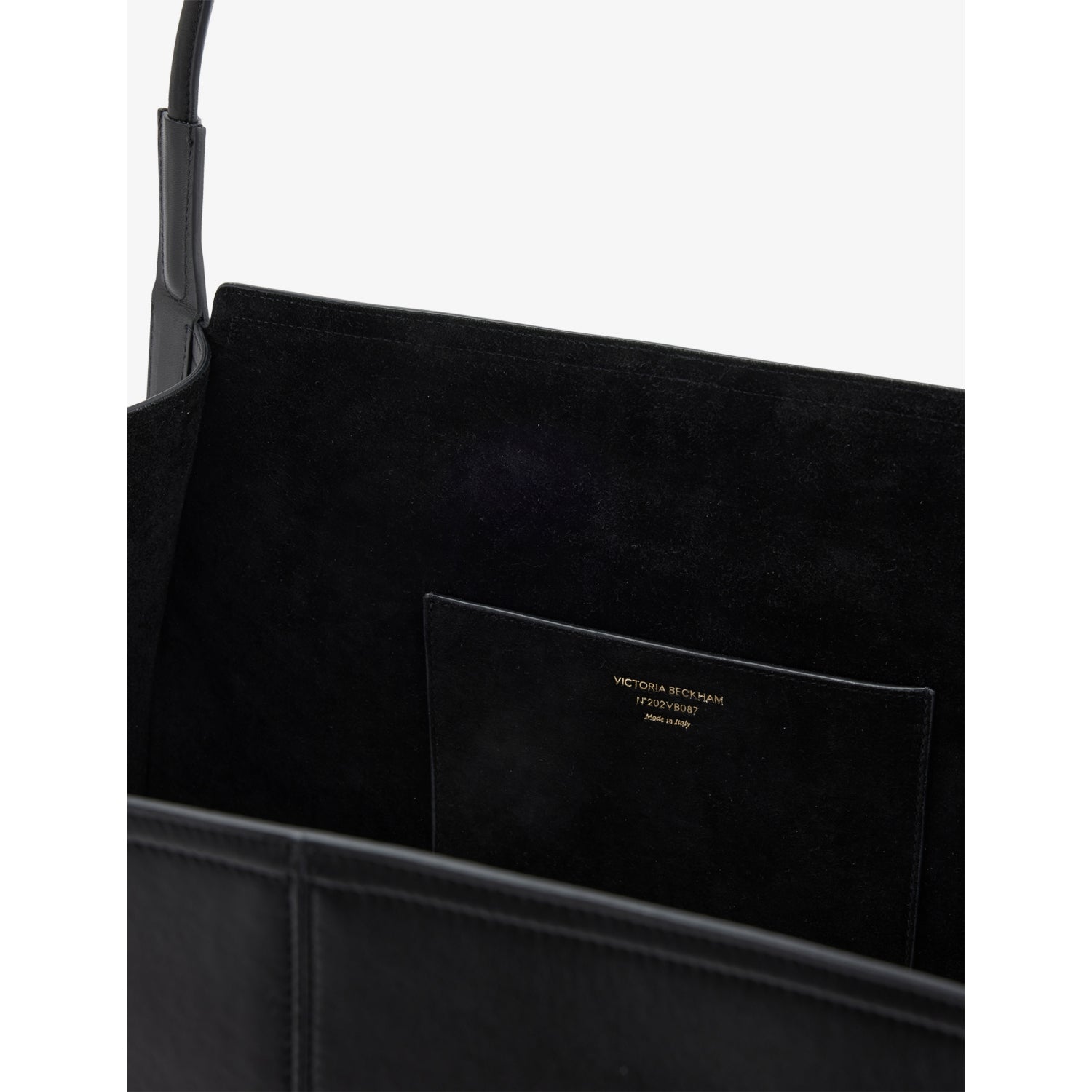 Victoria Beckham leather tote bag with grained calf finish - British product