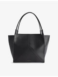 Victoria Beckham leather tote bag with grained calf finish - British product