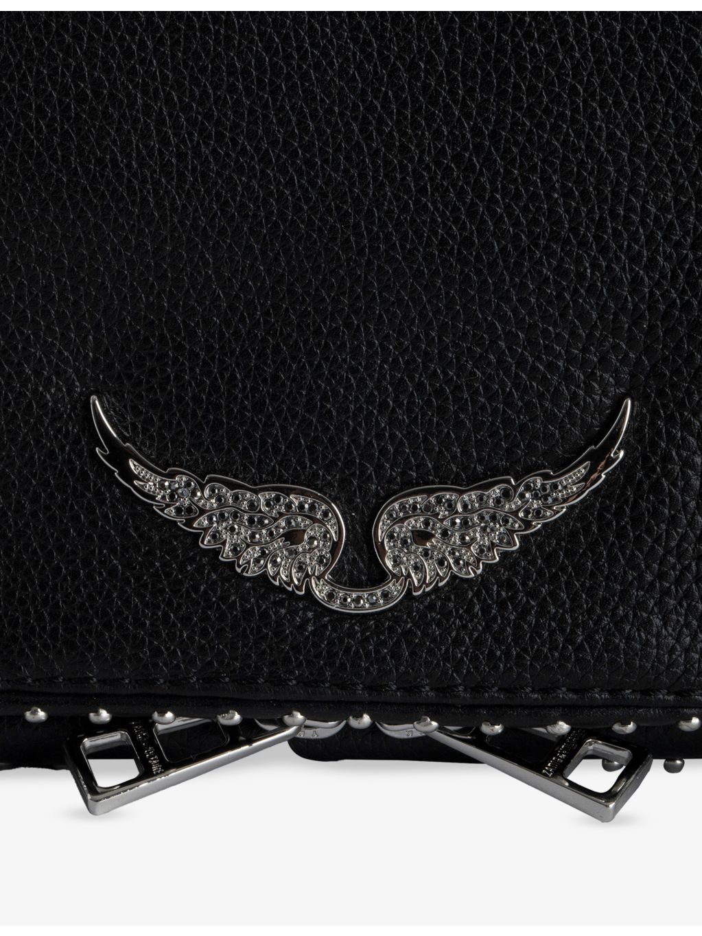 Zadig Voltaire Rock Stud leather shoulder bag, UK version