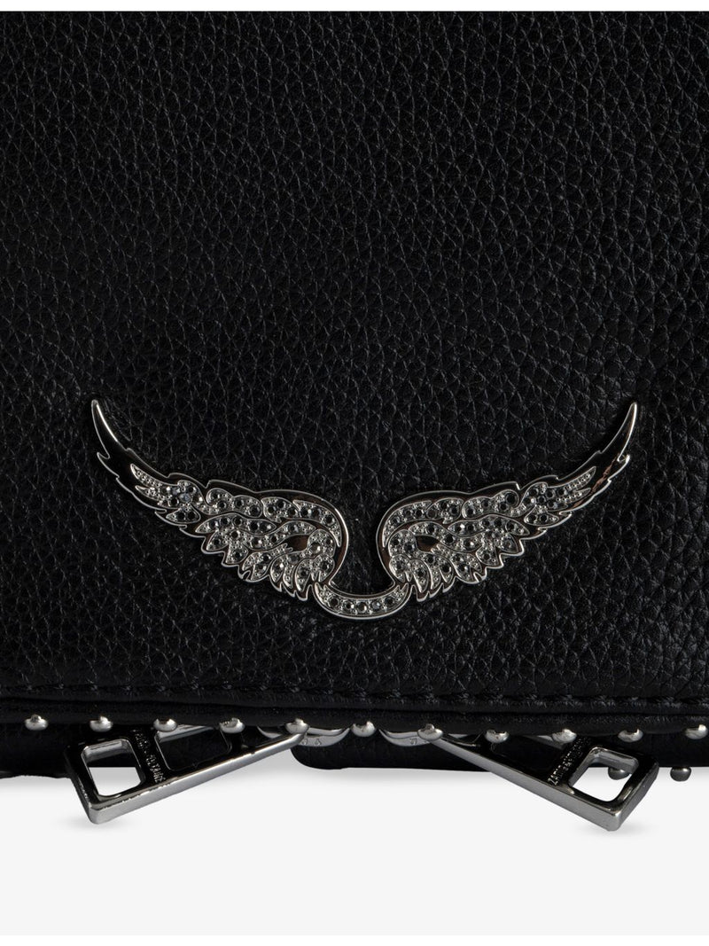Zadig Voltaire Rock Stud leather shoulder bag, UK version