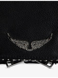 Zadig Voltaire Rock Stud leather shoulder bag, UK version