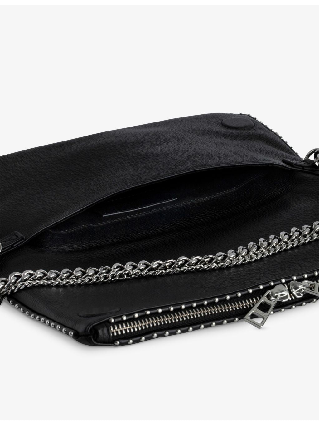 Zadig Voltaire Rock Stud leather shoulder bag, UK version