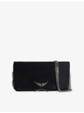 Zadig Voltaire Rock Stud leather shoulder bag, UK version