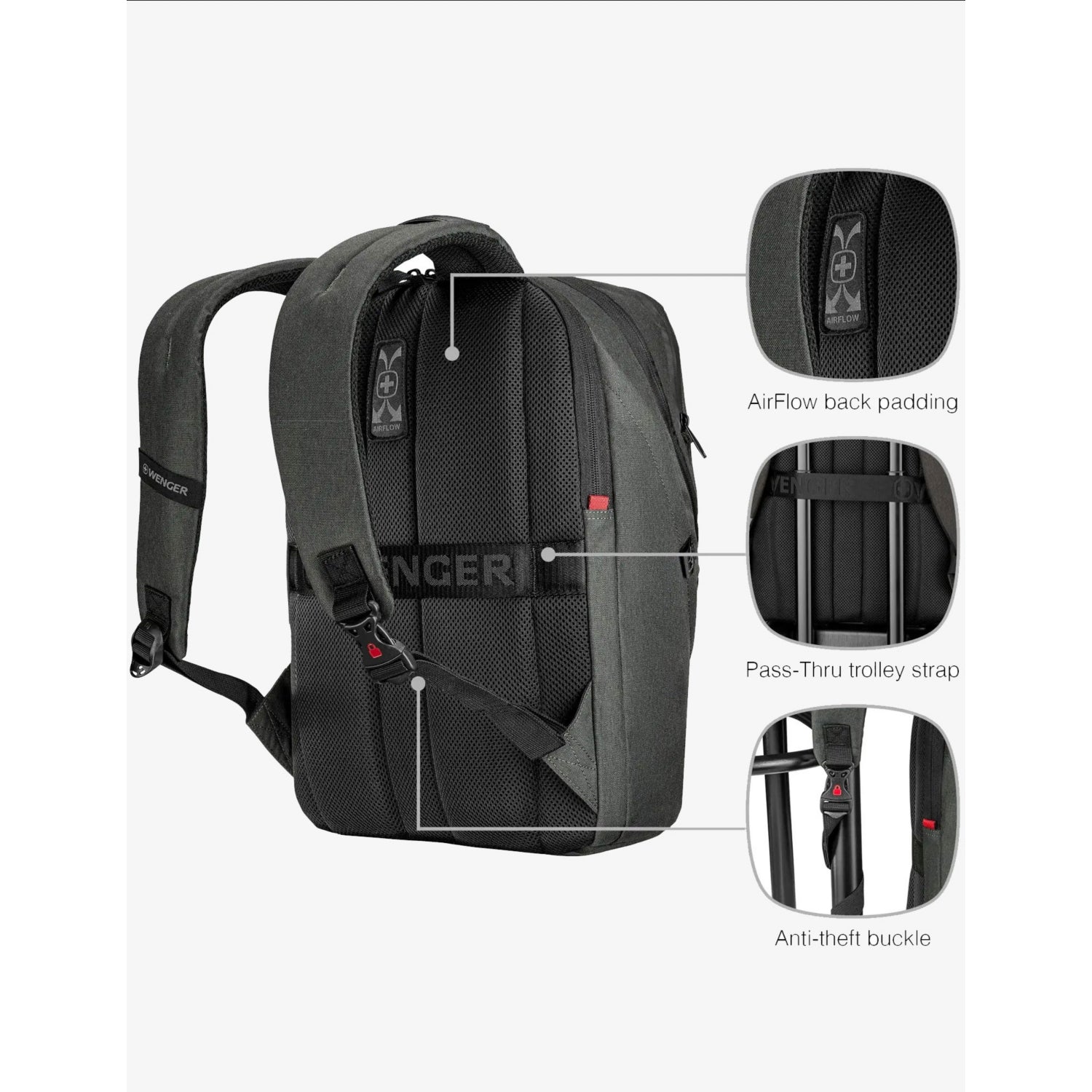Wenger 16in laptop backpack with tablet pocket (British brand)