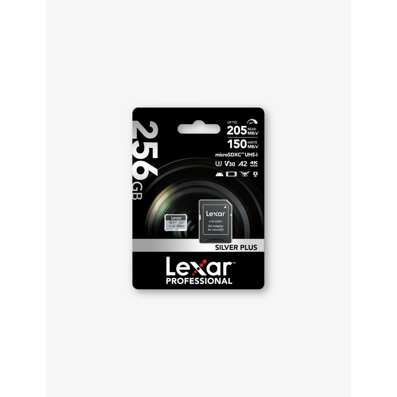 Lexar Silver Plus 256GB microSD card - British product