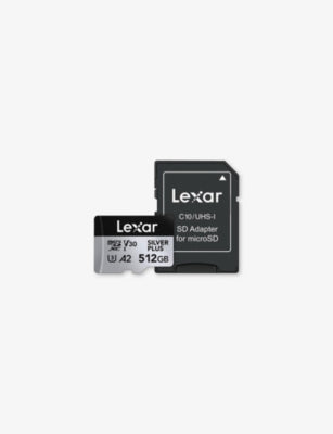 Lexar Silver Plus microSD card 512GB, imported from the UK