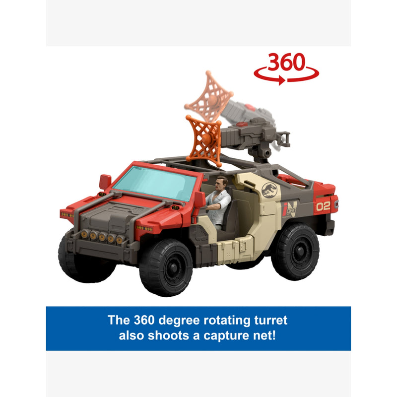 Jurassic World Launch 'N' Battle vehicle playset 25cm, UK version