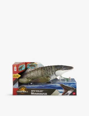 Jurassic World Bite 'N' Blast Mosasaurus action figure 65cm, UK version