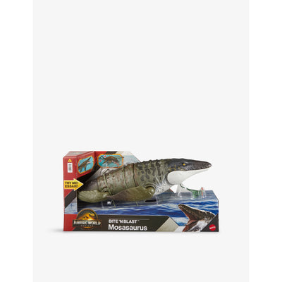 selfridges Jurassic World Bite 'N' Blast Mosasaurus Action Figure 65cm- Buy online at McGrocer