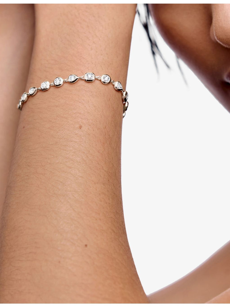 Monica Vinader sterling silver diamond bracelet 0.5ct - British product