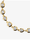Monica Vinader 18ct yellow gold vermeil diamond bracelet, UK version