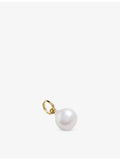Monica Vinader small gold baroque pearl charm, UK version