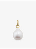Monica Vinader small gold baroque pearl charm, UK version