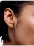 Monica Vinader pear-shaped lab-grown diamond stud earrings 0.13ct (British brand)