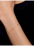 Monica Vinader 14ct gold chain bracelet with adjustable fit (British brand)