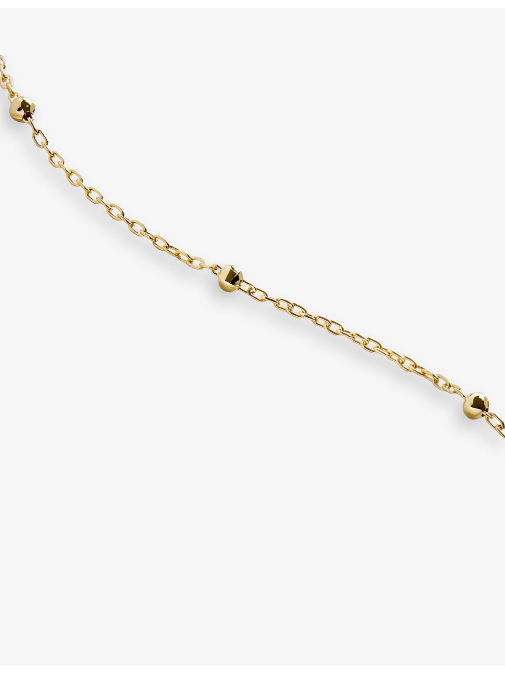 Monica Vinader 14ct gold chain bracelet with adjustable fit (British brand)