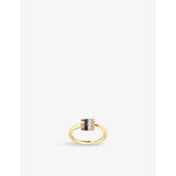 Quatre Classique 18ct yellow-gold, white-gold, pink-gold, PVD and 0.18ct Diamond Ring - K