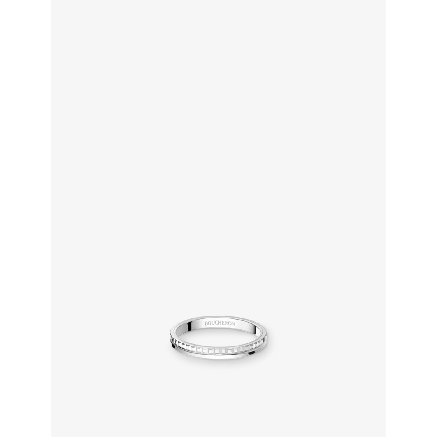 Quatre Radiant Edition Platinium-Plated Wedding Band - K