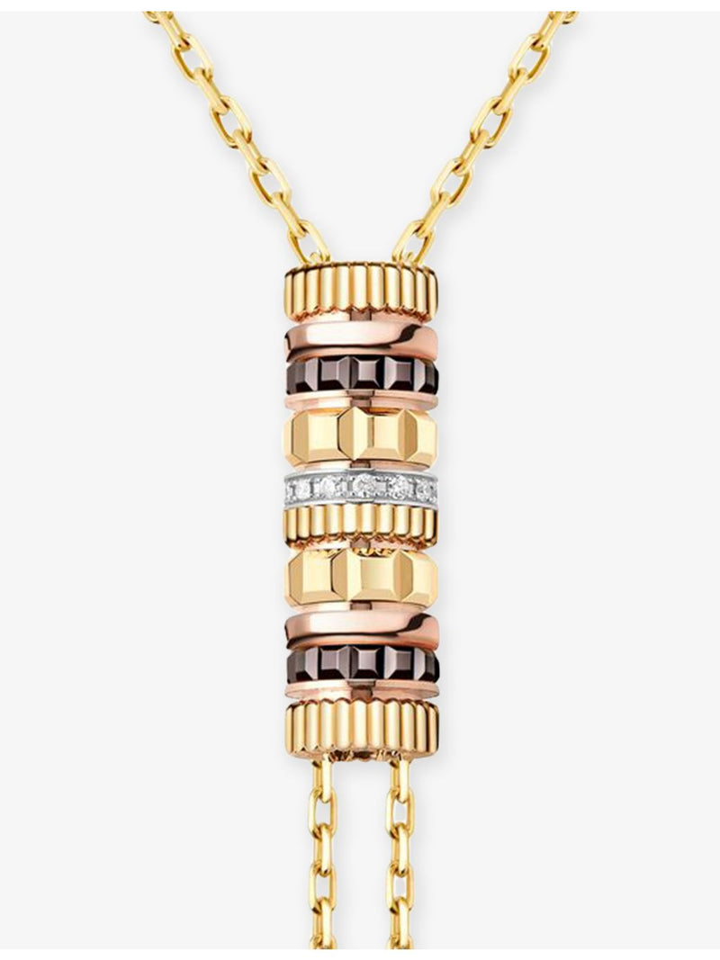 Boucheron Quatre Classique diamond necklace in 18ct gold, UK version