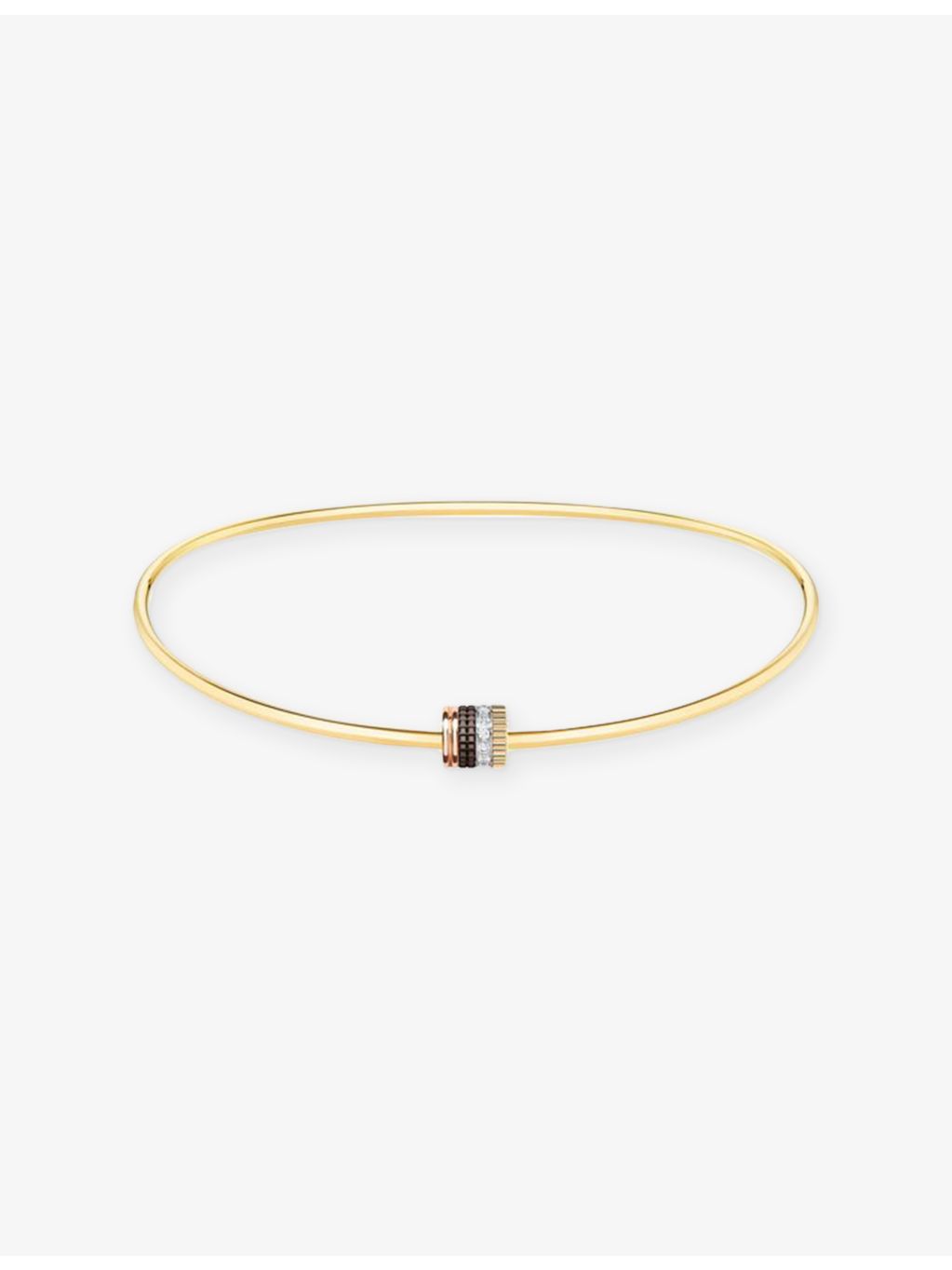 Boucheron Quatre Classique 18ct gold diamond necklace 0.32ct, imported from the UK