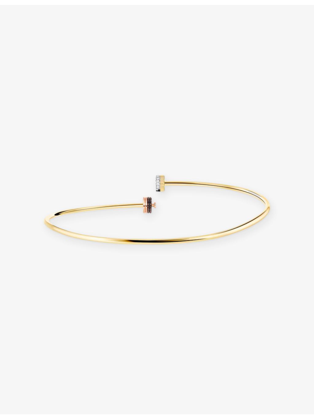 Boucheron Quatre Classique 18ct gold diamond necklace 0.32ct, imported from the UK