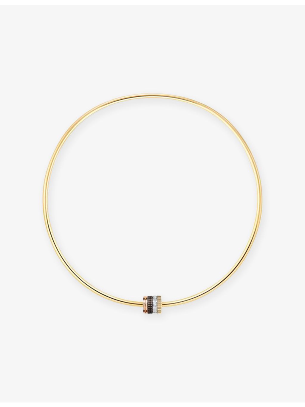 Boucheron Quatre Classique 18ct gold diamond necklace 0.32ct, imported from the UK