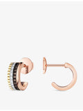 Boucheron Quatre Classique Mini diamond hoop earrings in 18ct gold, British product