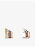 Boucheron Quatre Classique diamond stud earrings 18ct gold, imported from the UK