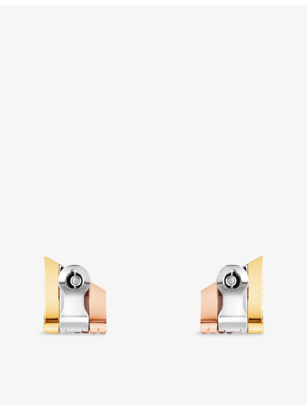 Boucheron Quatre Classique diamond stud earrings 18ct gold, imported from the UK