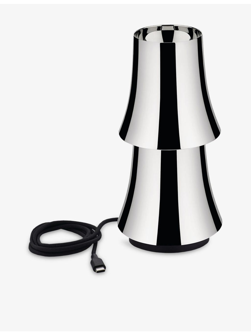 Alessi Halesia stainless-steel table lamp with dimmer - British product