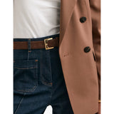 Reiss suede belt with gold-toned buckle, imported from the UK