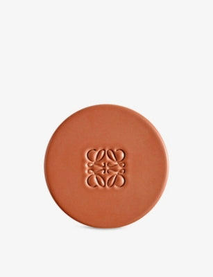 Loewe terracotta candle cover small with anagram logo, UK version