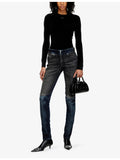 Diesel leather cross-body bag with curved dome shape, UK version