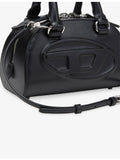 Diesel leather cross-body bag with curved dome shape, UK version