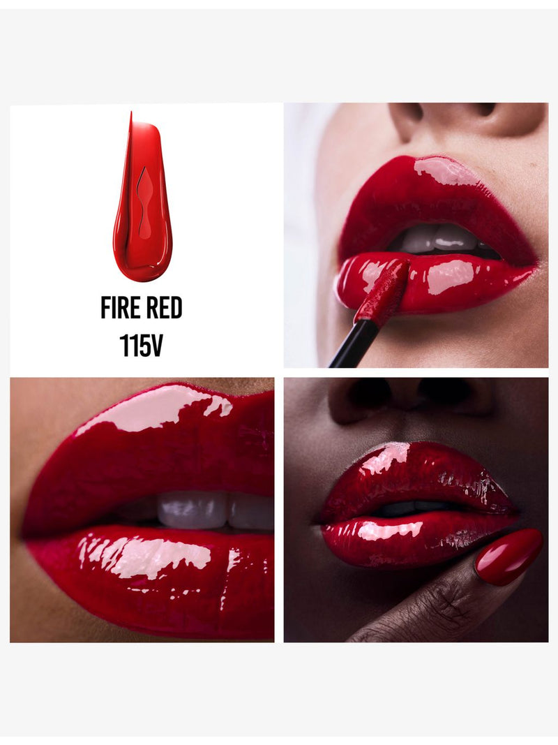 Christian Louboutin Rouge Stiletto vinyl lip gloss Fire Red 4ml - British product